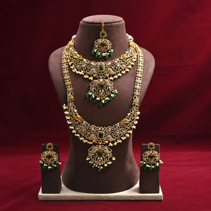Two Tone Heavy Victorian Bridal set